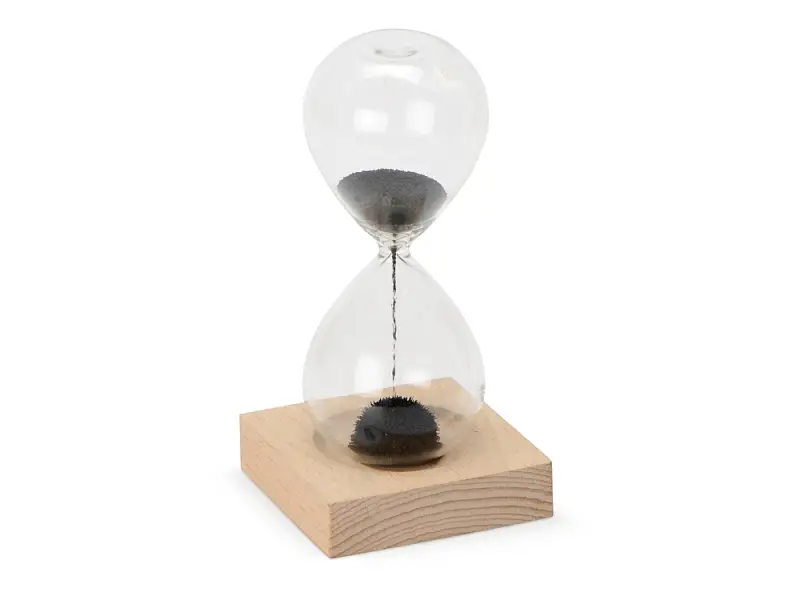 Песочные магнитные часы на деревянной подставке Infinity - 166307