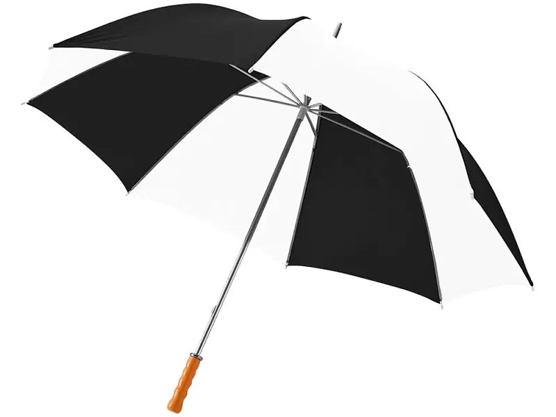 Зонт Karl 30 механический, черный/белый - 10901808