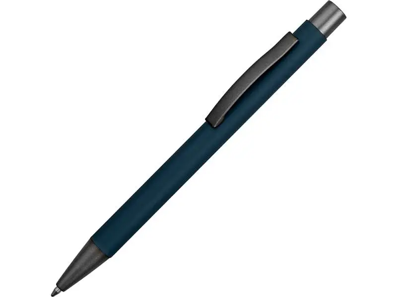 Ручка металлическая soft-touch шариковая Tender, цвет морской волны - 18341.09