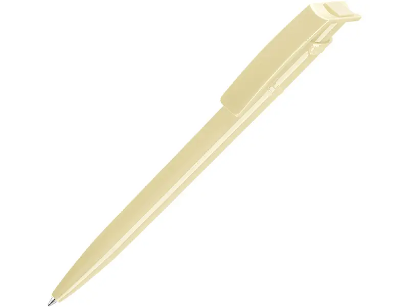 Ручка шариковая пластиковая RECYCLED PET PEN, синий, 1 мм, бежевый - 187953.09