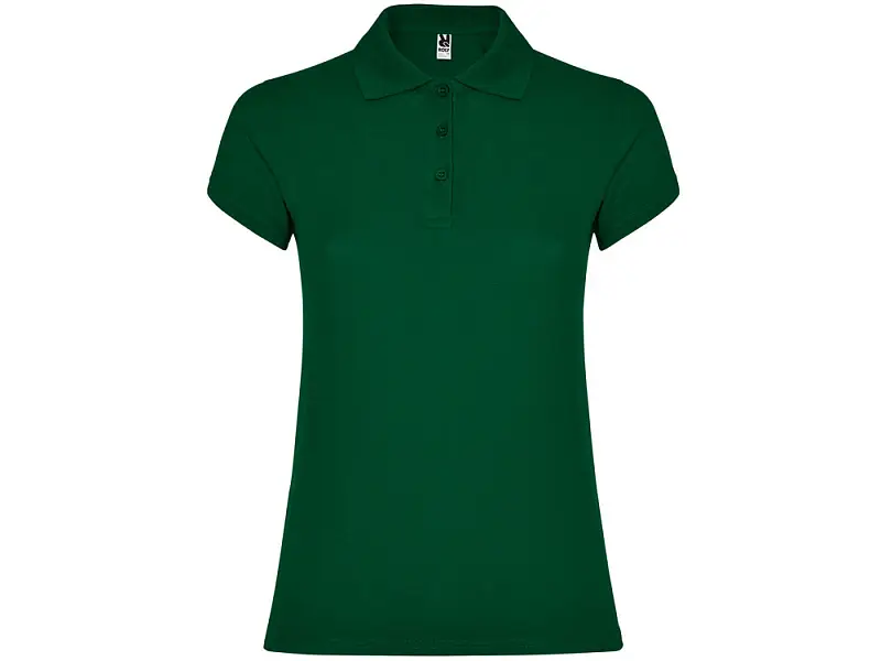 Рубашка поло Star женская, бутылочный зеленый - 663456S