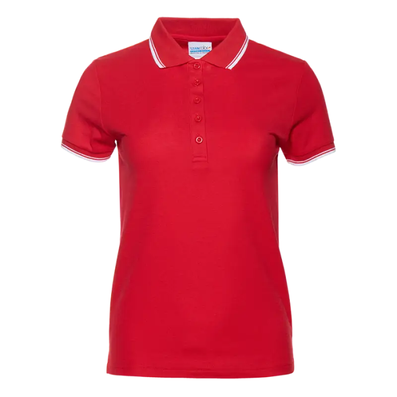 Рубашка поло женская 04BK_Красный (14) (XS/42)