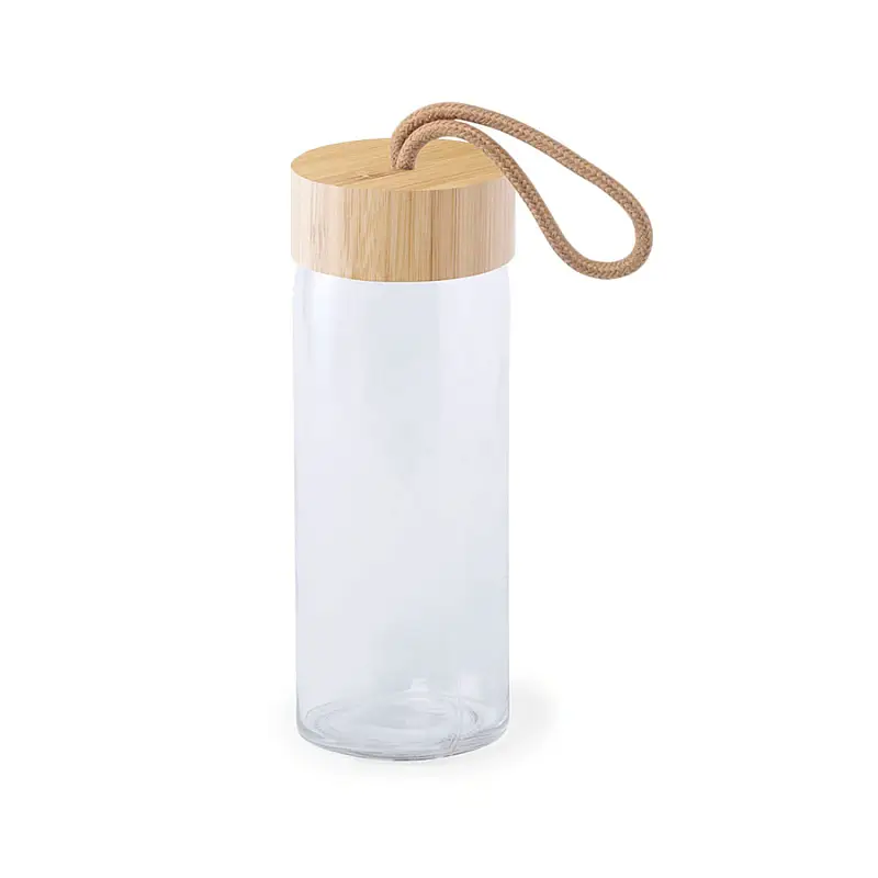 Бутылка для воды BURDIS, 420 мл, стекло/бамбук - 346198