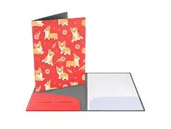 Папка для документов с возможностью полноцветной УФ-печати, софт-тач