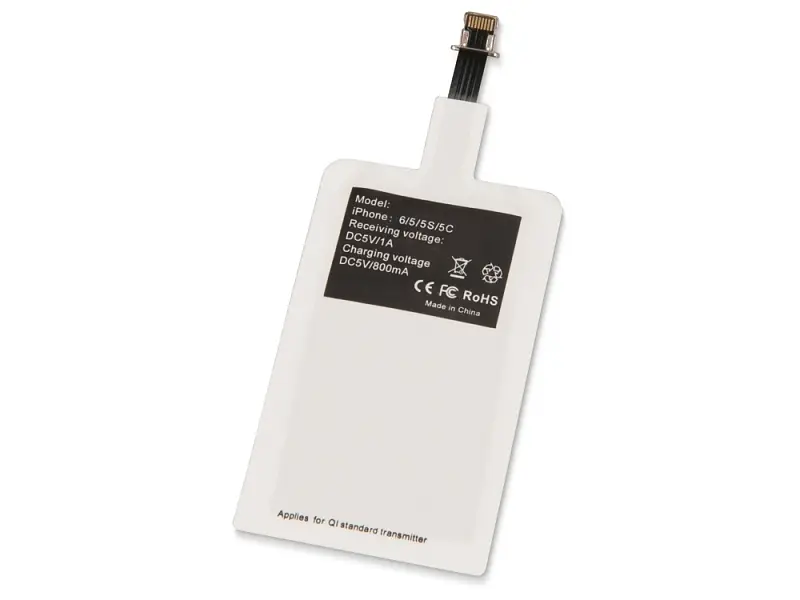 Приёмник Qi для беспроводной зарядки телефона, Lightning - 590906