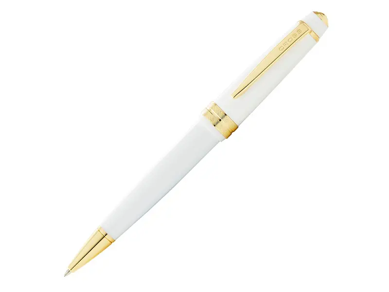 Шариковая ручка Cross Bailey Light Polished White Resin and Gold Tone - 421357