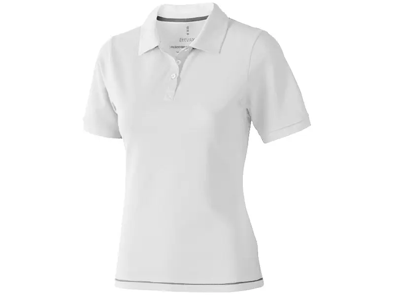 Calgary женская футболка-поло с коротким рукавом, белый/темно-синий - 3808103XS