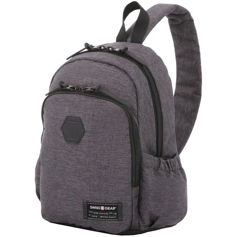 Рюкзак на одно плечо Swissgear Grey Heather, 25х14х35 см