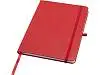 Teak блокнот А5 из переработан. материала в твердой обложке с линован. страницами - Красный