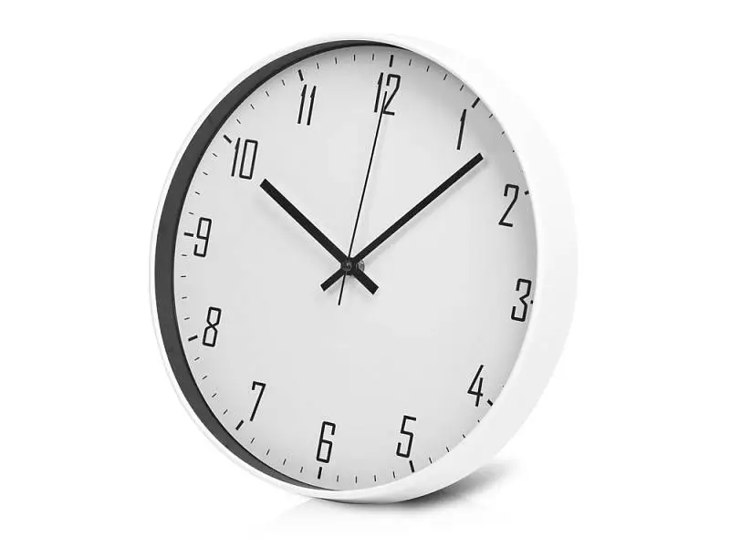 Пластиковые настенные часы  диаметр 30 см Carte blanche, белый - 186234