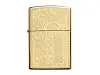 Зажигалка ZIPPO Venetian® с покрытием High Polish Brass, латунь/сталь, золотистая, 38x13x57 мм