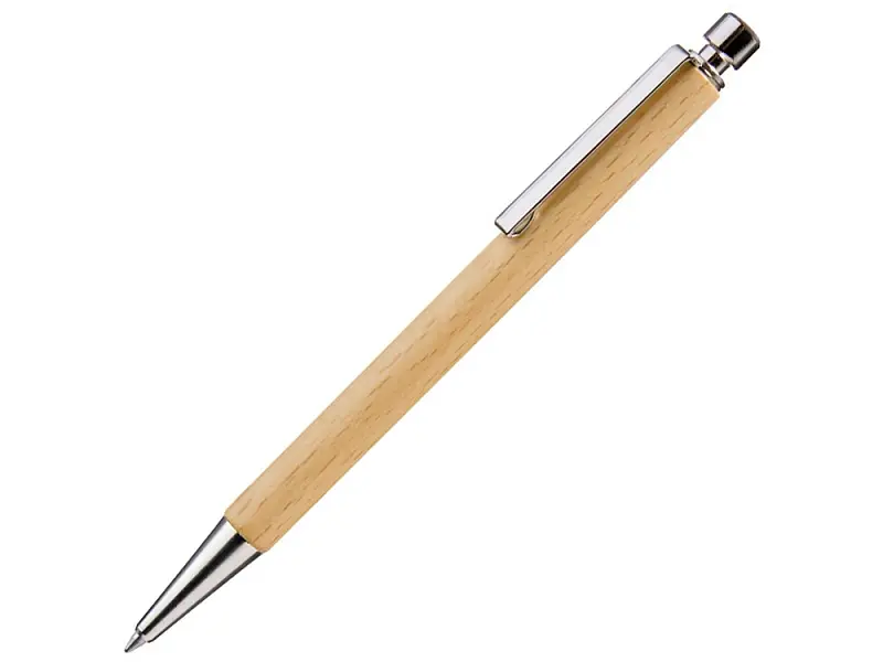 Ручка шариковая деревянная CALIBRA S, черный, 1мм, светло-коричневый - 187963