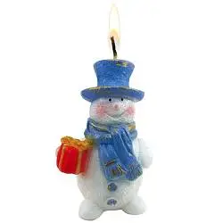 Свеча «Снеговик», 9,6х6,2х5,8 см