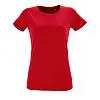 Футболка женская Regent Fit Women бордовый меланж, размер S