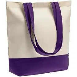 Холщовая сумка Shopaholic, 44х40х14 см, ручки: 68х3,5 см