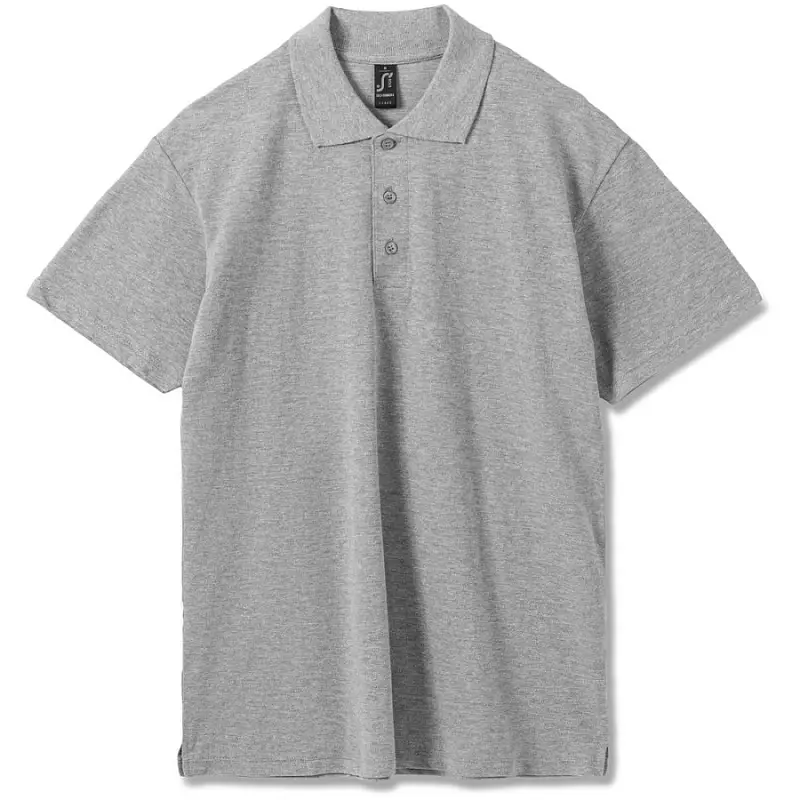 Рубашка поло мужская Summer 170 серый меланж, размер XS - 1379.110