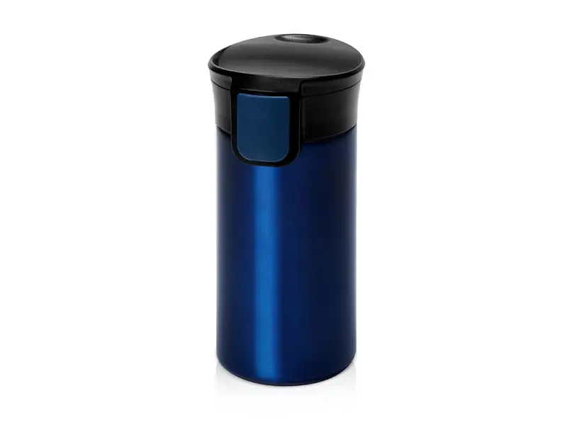 Вакуумная термокружка с кнопкой Upgrade, Waterline, темно-синий - 811012