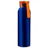 Бутылка для воды VIKING BLUE 650мл. Синяя с оранжевой крышкой 6140.05