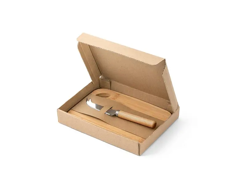 CAPPERO. Набор из доски и ножа для сыра, натуральный - 94028-160