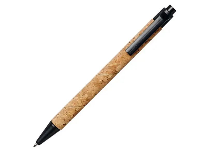 Шариковая ручка Midar из пробки и пшеничной соломы, черный - 10738500