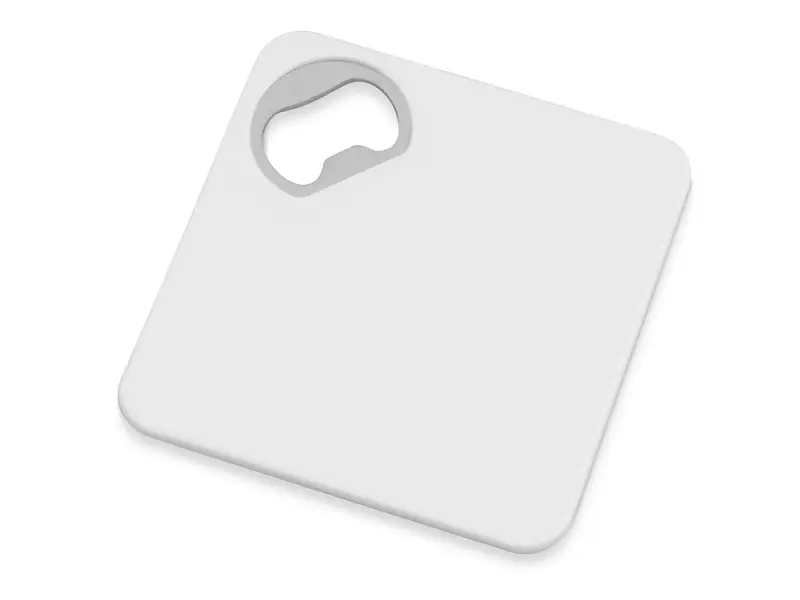Подставка для кружки с открывалкой Liso, черный/белый - 773406