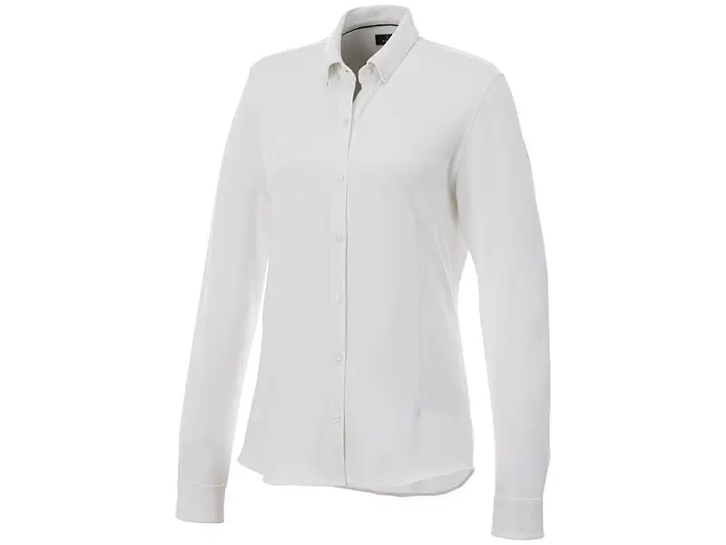 Женская рубашка Bigelow из пике с длинным рукавом, белый - 3817701XS