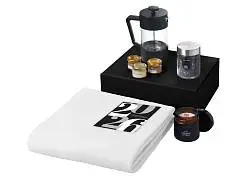 Подарочный набор Re:Moments с пледом, френчпрессом и медом