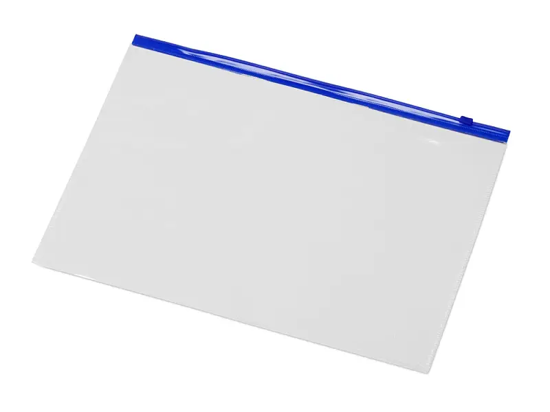 Папка на молнии формата А4, цвет - молнии синий - 19203.02