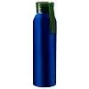 Бутылка для воды VIKING BLUE 650мл. Синяя с салатовой крышкой 6140.15