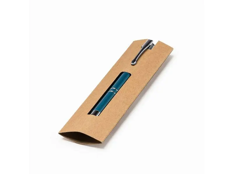 Футляр для ручки BURTON из картона с окошком, бежевый - BL7995S129