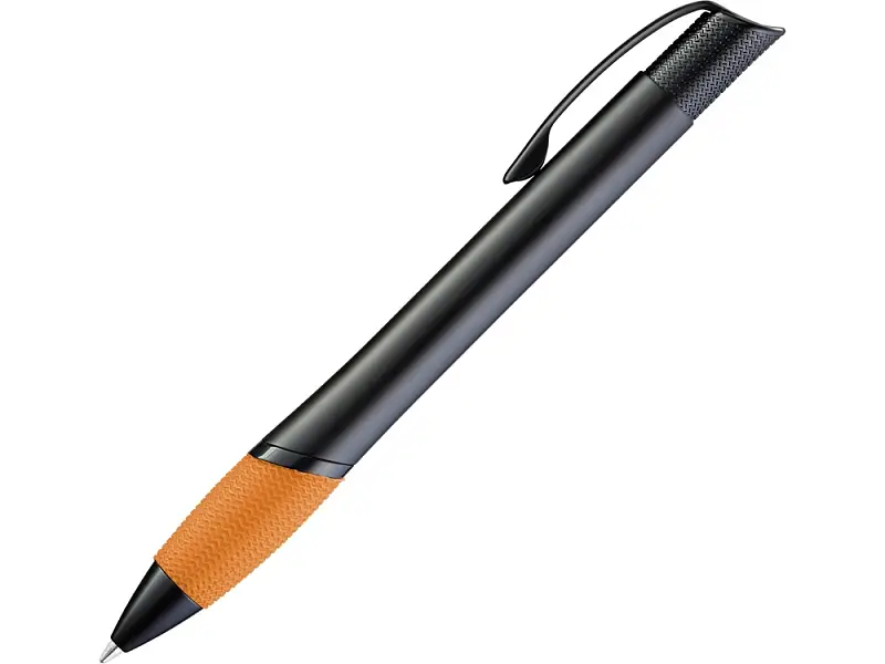 Ручка шариковая металлическая OPERA M, оранжевый/черный - 187900.12