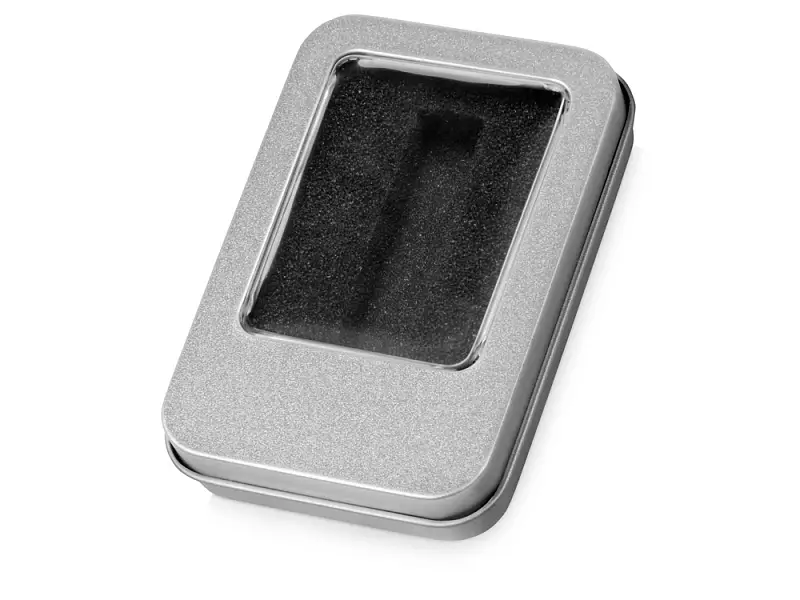Коробка для флеш-карт с мини чипом Этан, серебристый - 627225.1