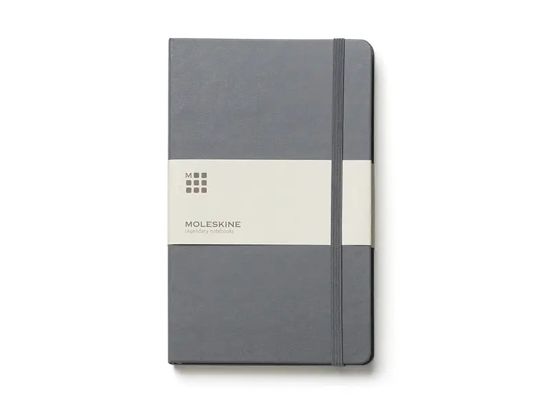 Записная книжка Moleskine Classic (в линейку) в твердой обложке, Pocket (9x14см), серый