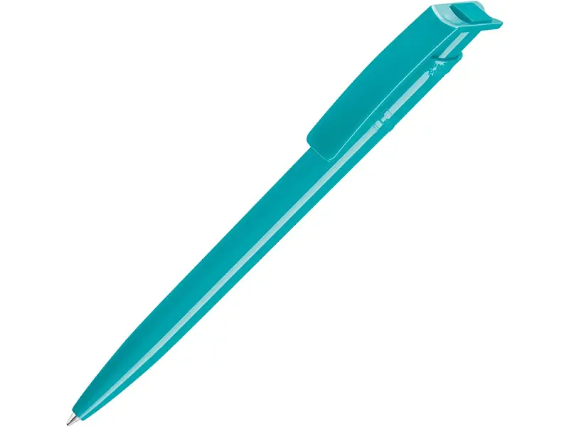Ручка шариковая пластиковая RECYCLED PET PEN, синий, 1 мм, лазурный - 187953.33