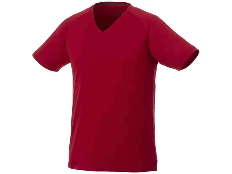 Модная мужская футболка Amery с коротким рукавом и V-образным вырезом, красный - 3902525XS