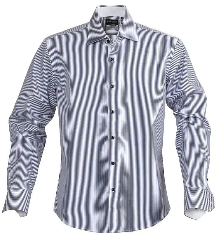 Рубашка мужская в полоску Reno, темно-синяя, размер S - 6561.401