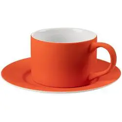 Чайная пара Best Morning, чашка: диаметр 8,5 см, высота 6 см, ширина с ручкой 11,6 см; блюдце: 15,5x1 см