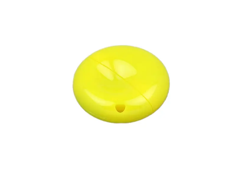 Флешка промо круглой формы, 16 Гб, желтый - 6021.16.04