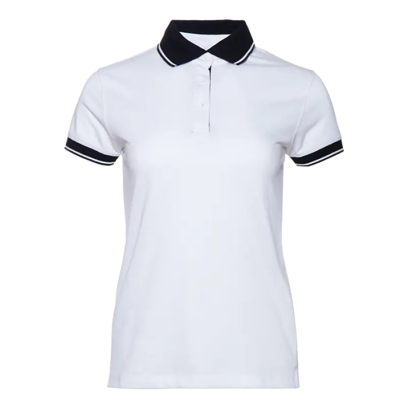 Рубашка поло женская 04CW_Белый/Чёрный (10/20) (L/48) - 43750