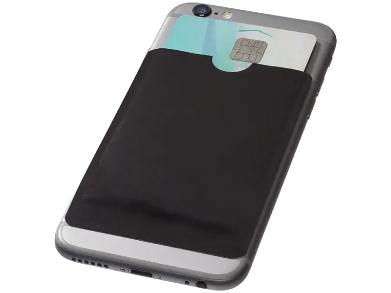 Бумажник для карт с RFID-чипом для смартфона, черный - 13424600