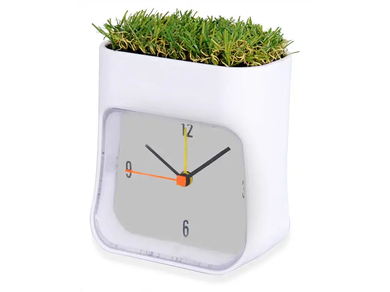 Часы настольные Grass, белый/зеленый - 105422