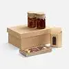 Набор Sweeting Nuts, мед: высота 10 см, диаметр 6 см; чай: 18,5x8x4,5 см; упаковка: 24х17,5х10 см