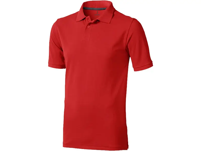 Calgary мужская футболка-поло с коротким рукавом, красный - 38080253XL