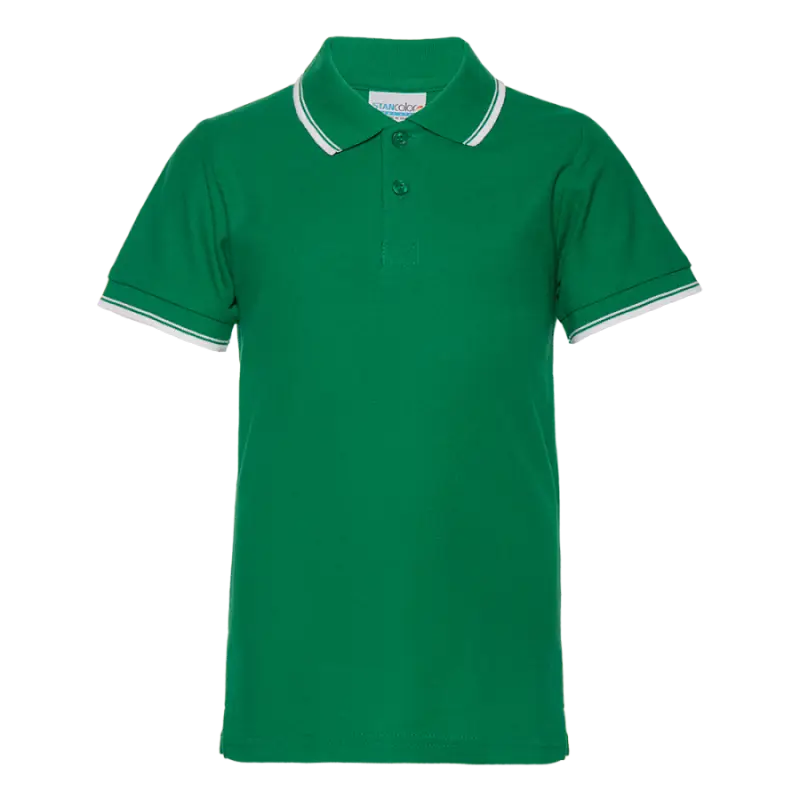 Рубашка поло детская 04TJ_Зелёный (30) (6 лет) - 47955