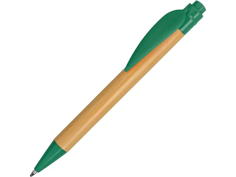 Ручка шариковая Листок, бамбук/зеленый - 18480.03