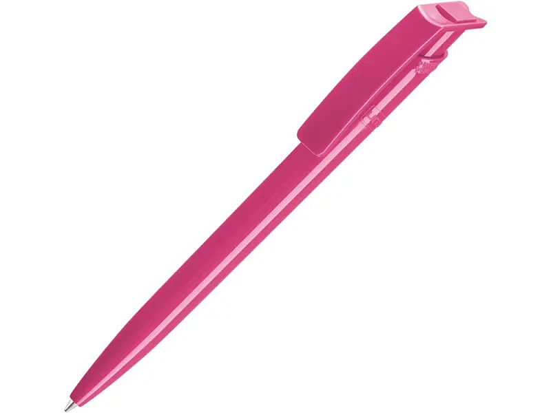 Ручка шариковая пластиковая RECYCLED PET PEN, синий, 1 мм, розовый - 187953.16