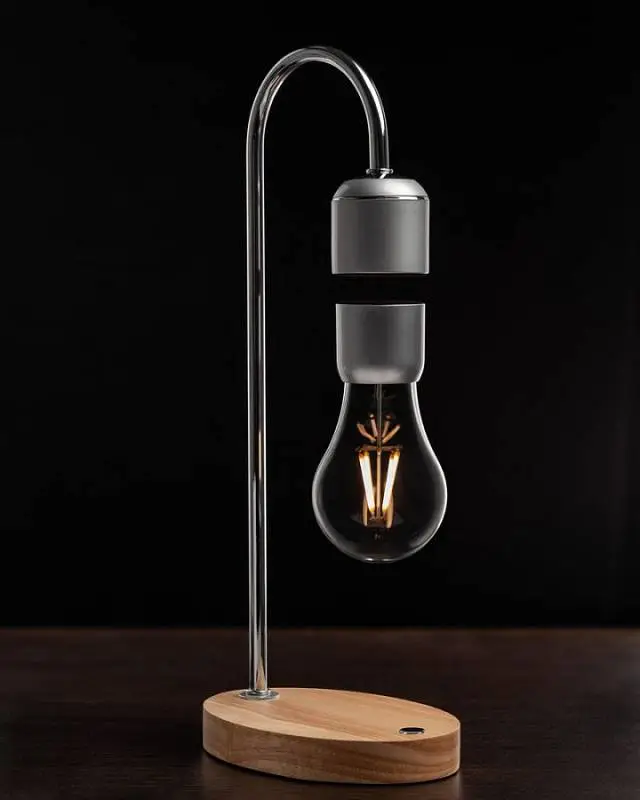 Левитирующая лампа FireFlow, 16х11х37,5 см; диаметр лампы 7 см; упаковка: 40х18,5х12,5 см