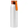 Бутылка для воды VIKING WHITE 650мл. Белая с оранжевой крышкой 6143.05