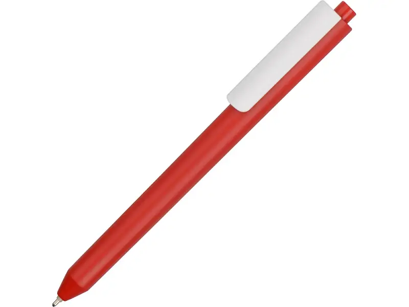Ручка шариковая Pigra модель P03 PMM, красный/белый - p03pmm-601