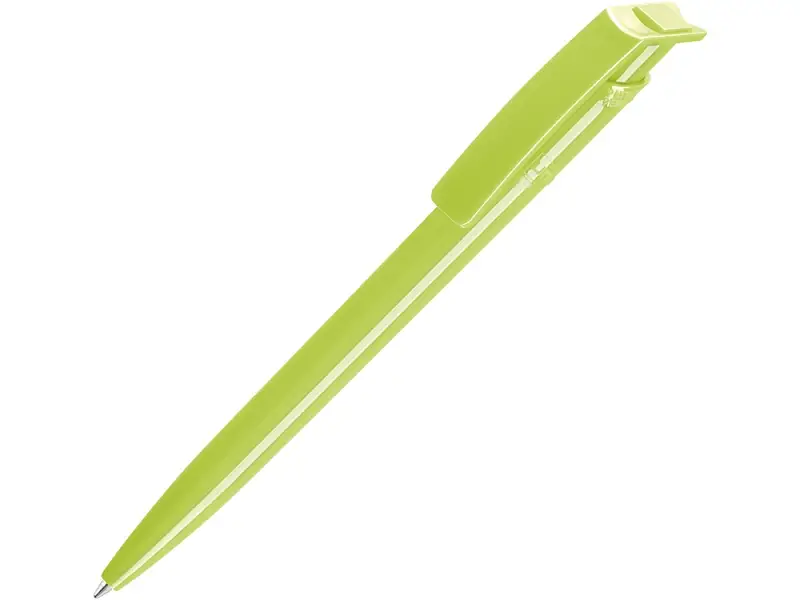 Ручка шариковая пластиковая RECYCLED PET PEN, синий, 1 мм, фисташковый - 187953.13